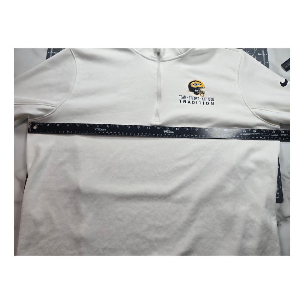 Nike Dri-Fit Men's Large White Quarter Zip Pullover Centerville Elks